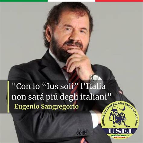 Eugenio Sangregorio Con Lo Ius Soli Litalia Non Sar Pi Degli