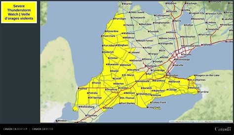 ECCC Weather Ontario On Twitter Severe Thunderstorm Watches Have