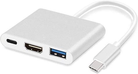 USB C Adapter Naar HDMI USB C En USB Bol