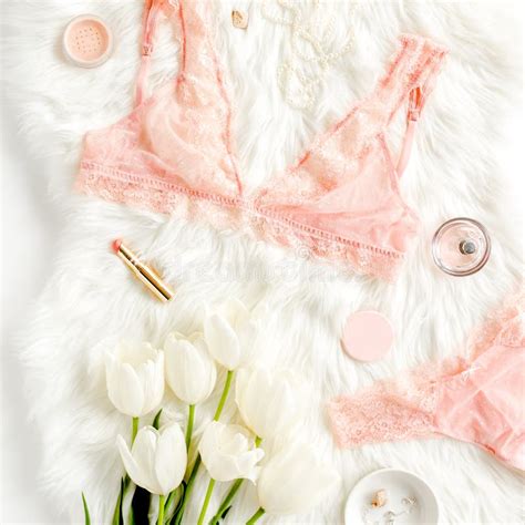 Pink Retro Lingerie Set Stock Photos Free Royalty Free Stock