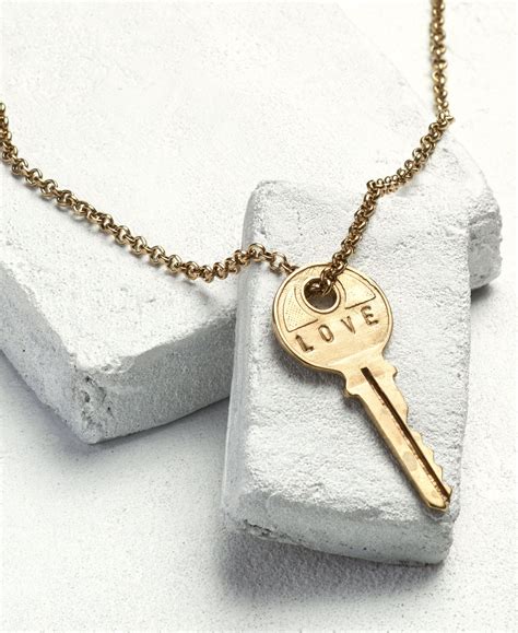 Classic Key Necklace Giving Keys Personalized Key Necklace Classic