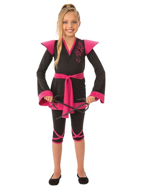 Girls Ninja Girl Costume - Walmart.com