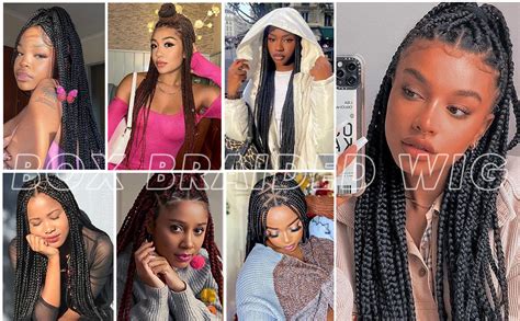 Amazon Annivia Inch Full Double Lace Knotless Box Braids Wigs