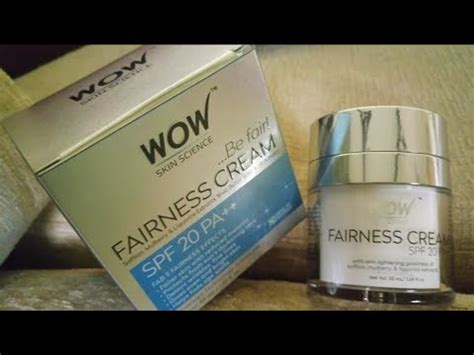 Wow Fairness Cream Transformation Of My Skin Wow Youtube