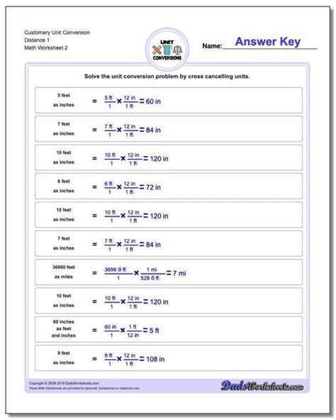 Metric Prefixes Worksheet Answers