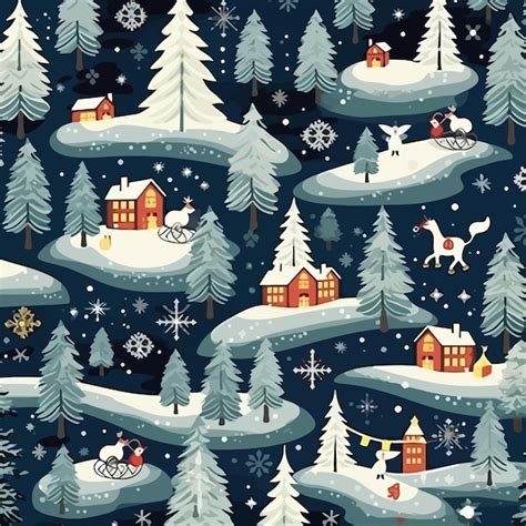 Premium Vector New Year And Christmas Seamless Pattern Vector