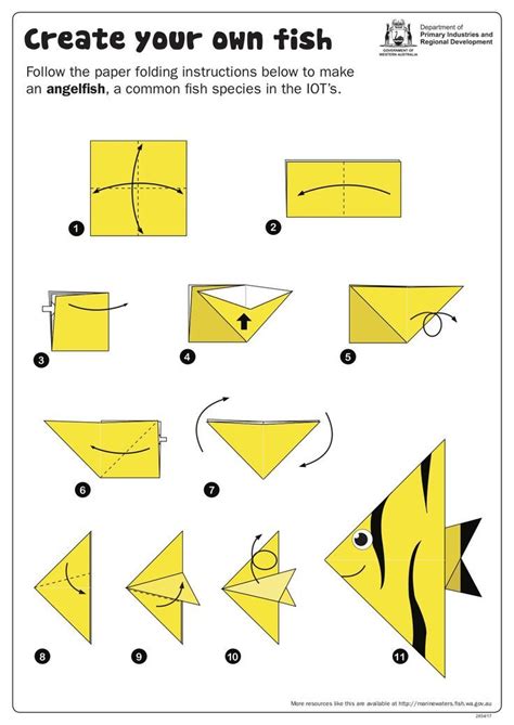 Diy Origami Fish Paper Fish Origami Fish Diy Origami