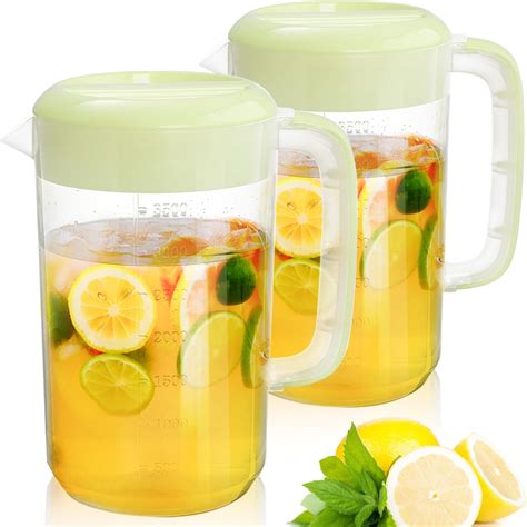 Amazon Uiifan 4 Pcs Plastic Water Pitcher With Lid 1 Gallon Spout