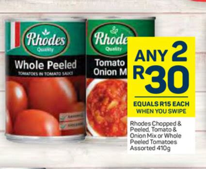 Rhodes Chopped Peeled Tomato Onion Mix Or Whole Peeled Tomatoes