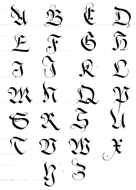 batarde majuscule - Google Search Calligraphy Tattoo Fonts, Tattoo Fonts Alphabet, Calligraphy ...