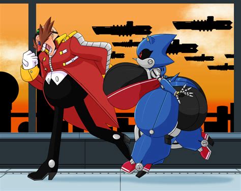 Rule 34 Big Breasts Big Butt Dr Eggman Female Metal Sonic Pakaproductions Robot Robot Girl