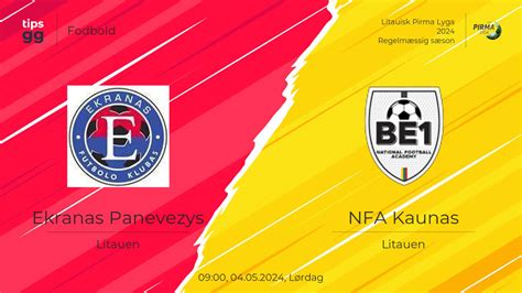 Ekranas Panevezys Vs NFA Kaunas 04 05 2024 Live Odds Og