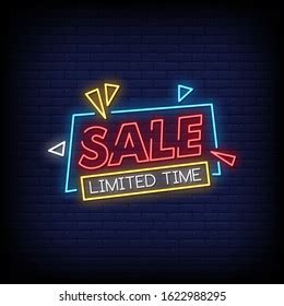 Flash Sale Neon Signs Style Text Stock Vector Royalty Free