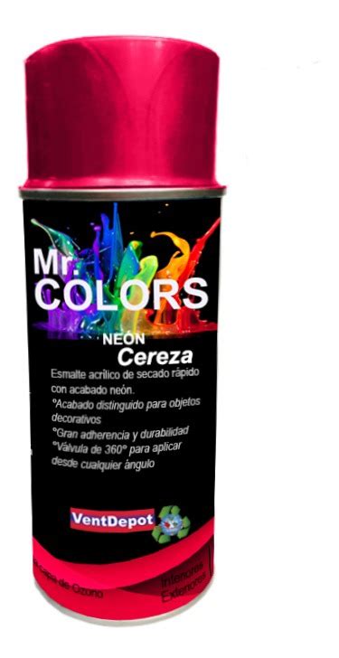 Pintura En Aerosol Rápido Secado Mxneo 007 Cereza Neón Mercado Libre