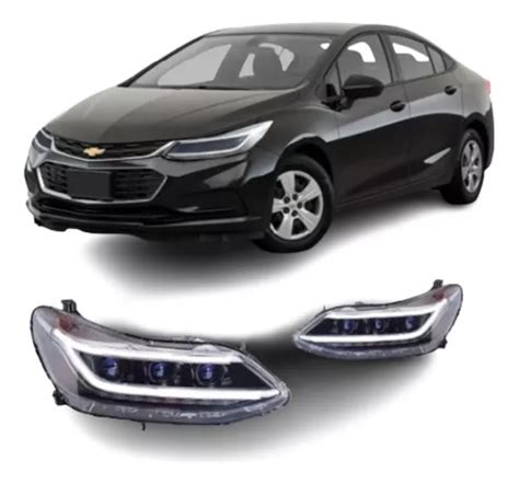 Farol Led Chevrolet Cruze Hid 2017 Á 2020