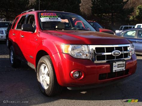 2008 Redfire Metallic Ford Escape Xlt V6 4wd 22206899 Photo 3