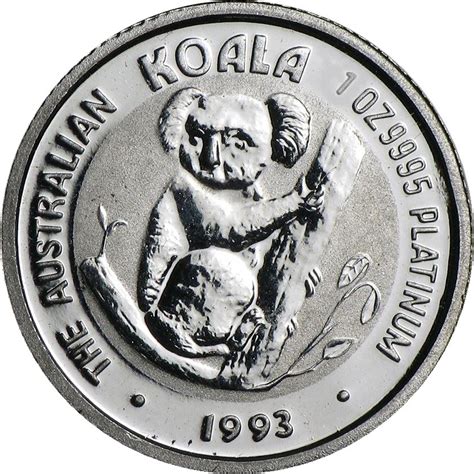 Dollars Elizabeth Ii Rd Portrait Koala Platinum