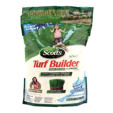 Fertilizante Inorgánico Granulado Scotts Turf Builder Para Césped 1 Kg Walmart