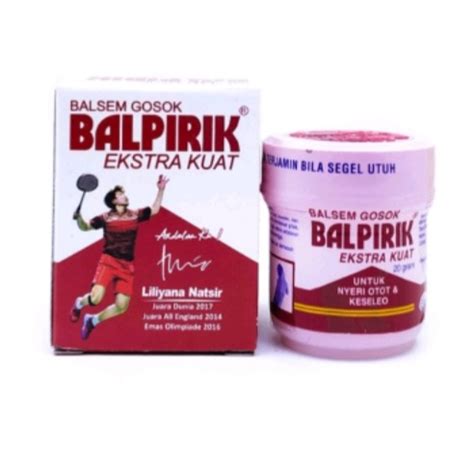 Jual Balsem Balpirik Ekstra Kuat Merah 20gr Shopee Indonesia