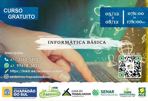 Executivo Municipal Abre Inscrições Para Curso Gratuito De