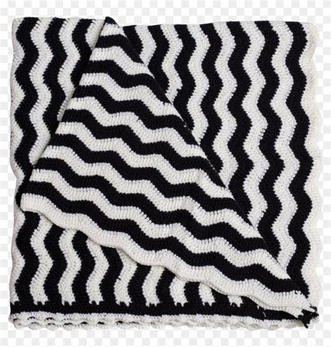 Download 1024 X 1024 3 Lines Black And White Crochet Blanket Clipart