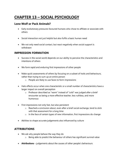 Chapter 13 Social Psychology Fdpsy001 Psychology For Personal