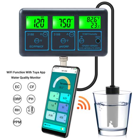 Tuya Wifi In Water Quality Tester Multi Parameter Water Analyzer