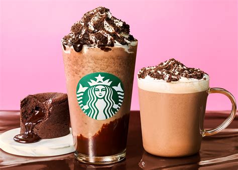 スタバのバレンタイン2023 チョコレートドリンクフォンダンショコラフラペチーノフォンダンショコラアーモンドミルクモカ同時発売