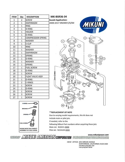 Mikuni Pumper Carb Diagram Mikuni Vm Carburetors Smoothbore