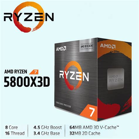 Cpu ซีพียู Amd Ryzen 7 5800x3d 3 4 Ghz Socket Am4 ประกัน 3 ปี Shopee Thailand