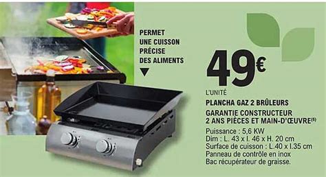 Promo Plancha Gaz Br Leurs Chez E Leclerc Icatalogue Fr