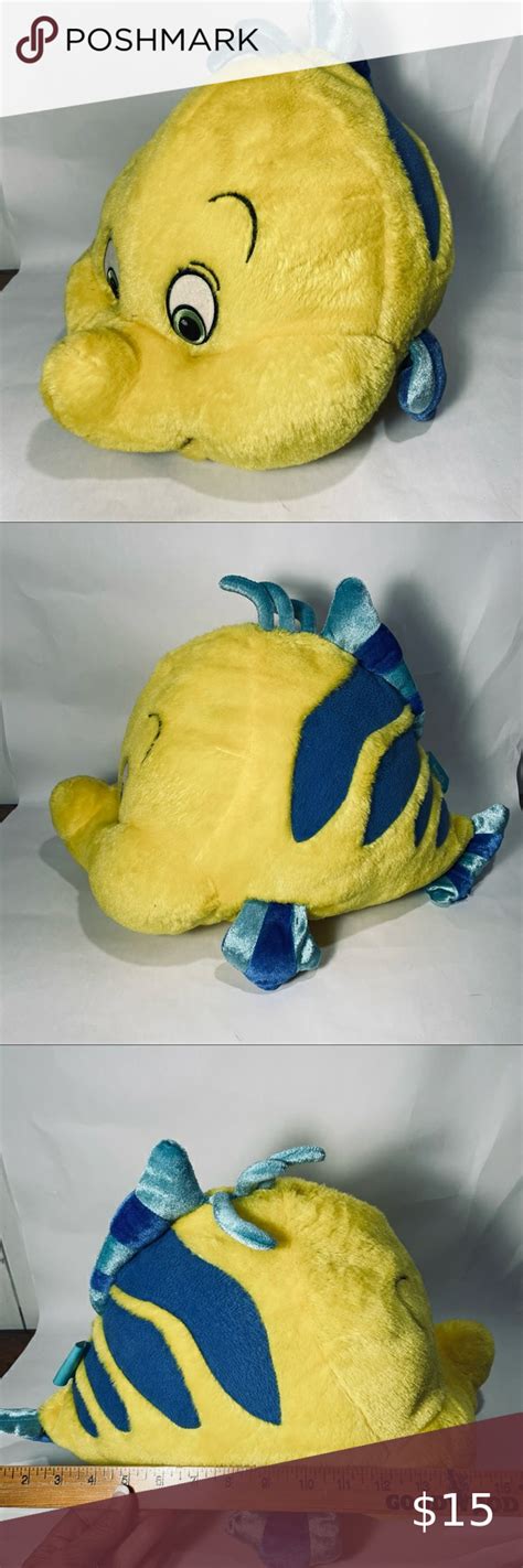 Disney the little mermaid flounder stuffed animal Plush in 2022 | The ...