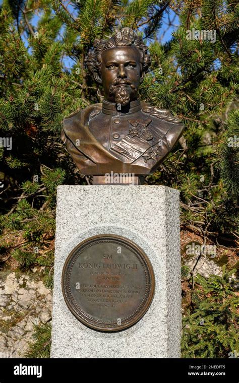 Bust Of King Ludwig Ii King Of Bavaria At The Dukedom Near