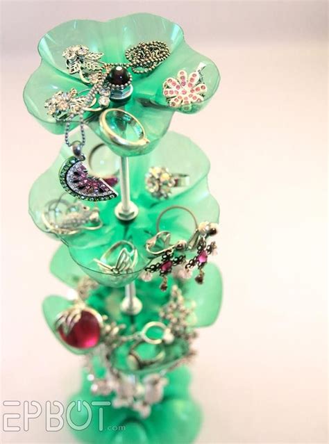 How Recycle Plastic Bottles Jewelry Organizer Simple Recycles Crafts