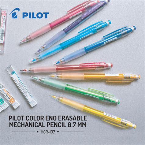 Pilot Color Eno Erasable Mechanical Pencil 0 7 Mm Shopee Singapore