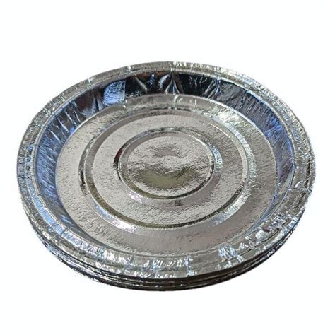 7Inch Disposable Silver Foil Paper Plate At Rs 7 Piece Silver Paper