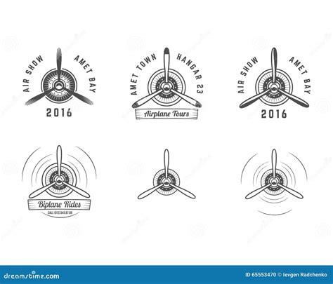 Airplane Propeller Logo