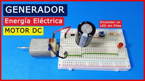 Generador De Energ A El Ctrica Con Motor Dc Y Circuito Rc Carga Y