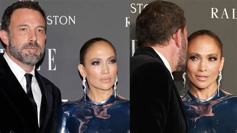 Jlo Y Ben Affleck En La Gala Elle Ella Aparece Con Revelador Vestido