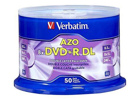 Verbatim - DVD+R DL x 50 - 8.5 GB - storage media - 97000 - Storage ...