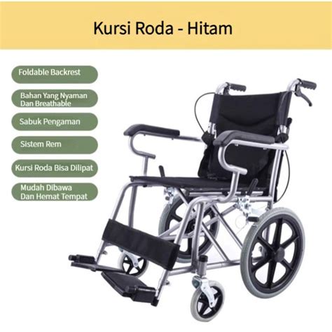 Jual Highline Kursi Roda Lipat Portable Wheelchair Kursi Roda Medis