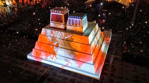 Maqueta Del Templo Mayor En El Zócalo De La Cdmx En Fotos Así Fue El Espectacular Encendido