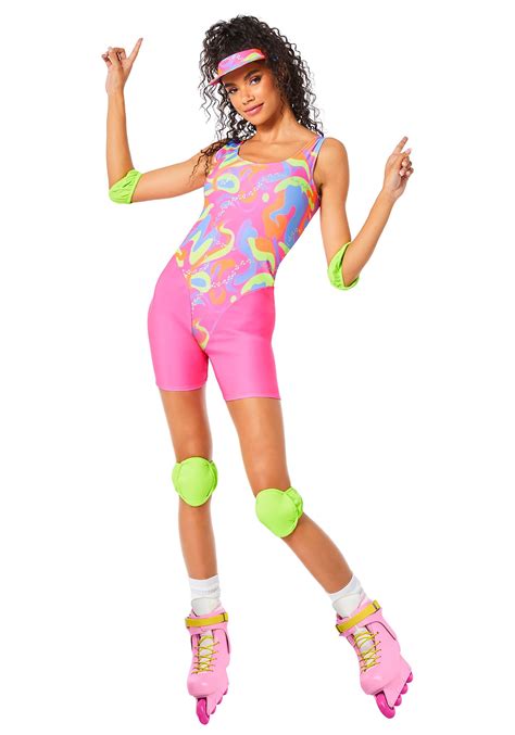 Womens Official Barbie Roller Blade Halloween Costume