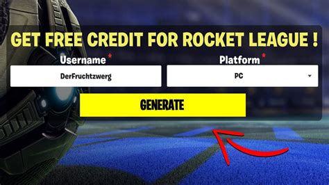 Rocket League Credits Generator Benutzen Und Das Passiert Rocket