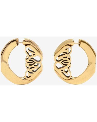 Metallic Alexander Mcqueen Earrings And Ear Cuffs For Women Lyst