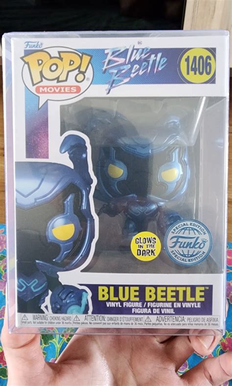 Funko Pop BLUE BEETLE GITD Hobbies Toys Toys Games On Carousell