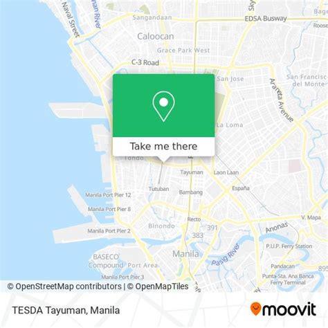 How to get to TESDA Tayuman in Manila by bus or train?