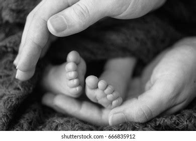 Barefoot Baby Feet Black White Stock Photo 2214741721 | Shutterstock