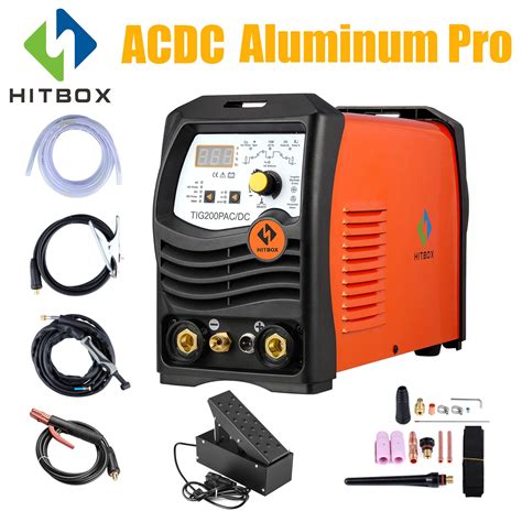 Hitbox Tig Arc Welder Aluminum Acdc Pulse 220v Tig200p Inverter