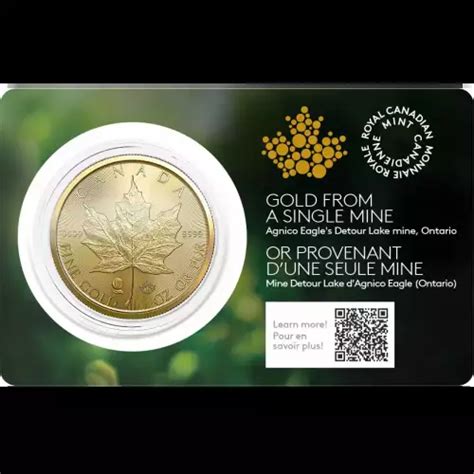 Oz Canadian Gold Maple Leaf Coin Royal Canadian Mint